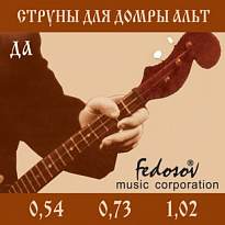 Fedosov DA-Fedosov Комплект струн для домры альт, латунь