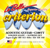La Bella C500TT Criterion Комплект струн для акустической гитары 009-048